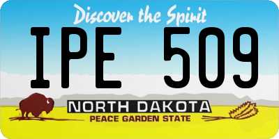 ND license plate IPE509