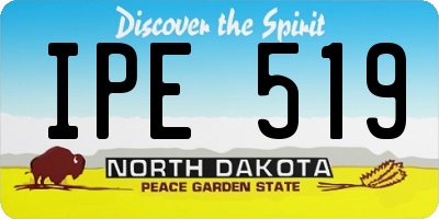 ND license plate IPE519