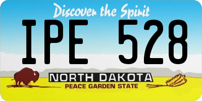 ND license plate IPE528