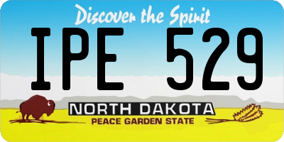 ND license plate IPE529