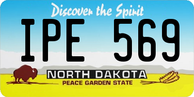ND license plate IPE569