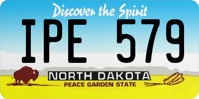 ND license plate IPE579