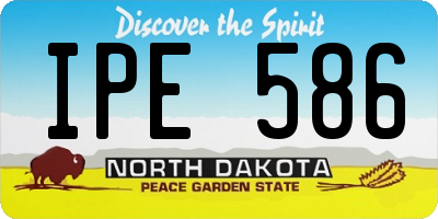 ND license plate IPE586