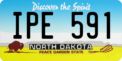 ND license plate IPE591