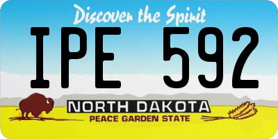 ND license plate IPE592