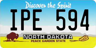 ND license plate IPE594
