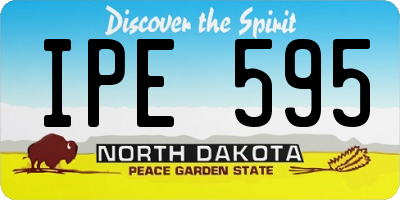 ND license plate IPE595