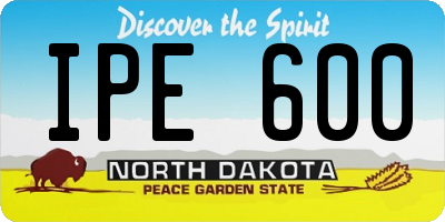 ND license plate IPE600