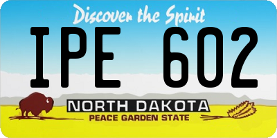 ND license plate IPE602