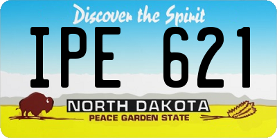 ND license plate IPE621