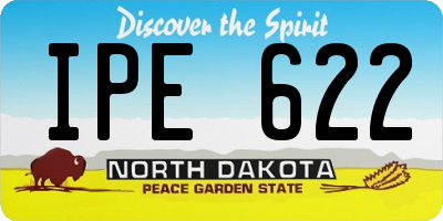 ND license plate IPE622