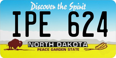 ND license plate IPE624