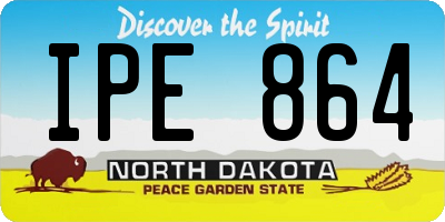 ND license plate IPE864