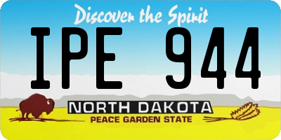 ND license plate IPE944