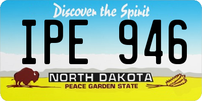 ND license plate IPE946