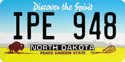 ND license plate IPE948