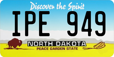 ND license plate IPE949