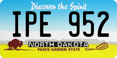ND license plate IPE952