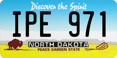 ND license plate IPE971