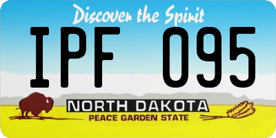 ND license plate IPF095