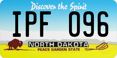 ND license plate IPF096