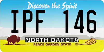 ND license plate IPF146