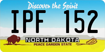 ND license plate IPF152