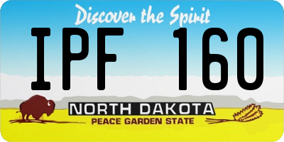 ND license plate IPF160