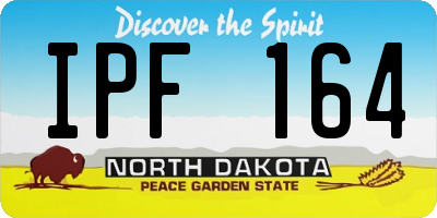 ND license plate IPF164