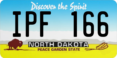 ND license plate IPF166