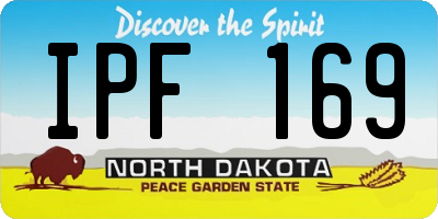 ND license plate IPF169