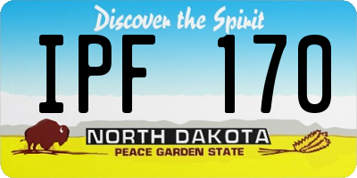 ND license plate IPF170