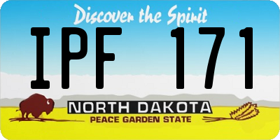 ND license plate IPF171