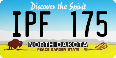 ND license plate IPF175