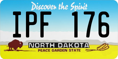 ND license plate IPF176