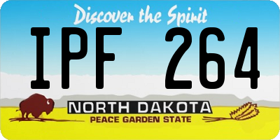 ND license plate IPF264