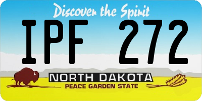 ND license plate IPF272