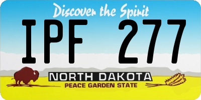 ND license plate IPF277