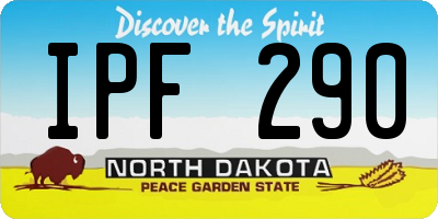 ND license plate IPF290