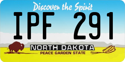 ND license plate IPF291