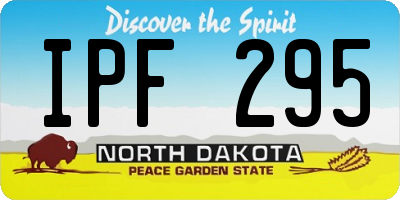 ND license plate IPF295
