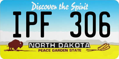 ND license plate IPF306