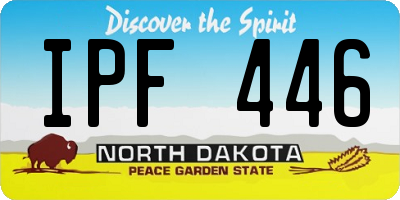 ND license plate IPF446