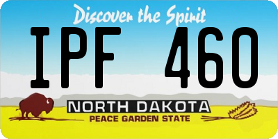 ND license plate IPF460