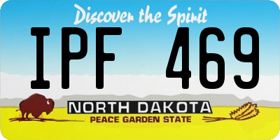 ND license plate IPF469