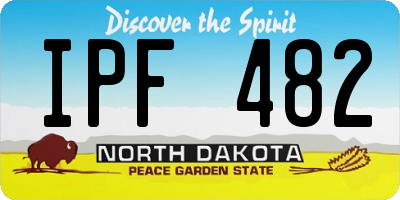 ND license plate IPF482