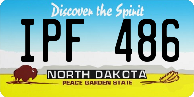 ND license plate IPF486
