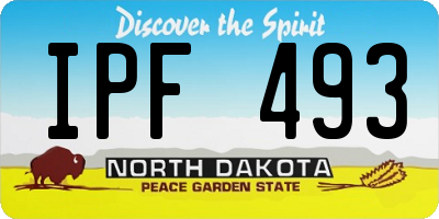 ND license plate IPF493