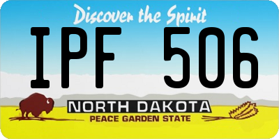 ND license plate IPF506