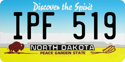 ND license plate IPF519